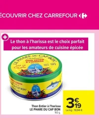 Thon Entier à l'harissa LE PHARE DU CAP BON