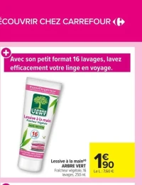 Lessive à la main ARBRE VERT Fraîcheur Végétale