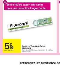 Dentifrice "Expert Anti-Caries" FLUOCARIL