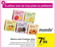 Wellness water Framboise citron mysoda