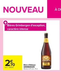 Bière d'Abbaye GRIMBERGEN Blonde