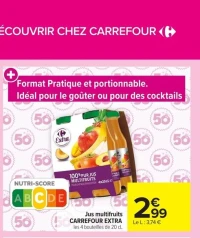 Jus multifruits CARREFOUR EXTRA
