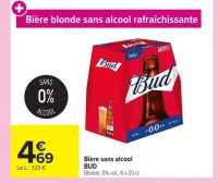 Bière sans alcool BUD