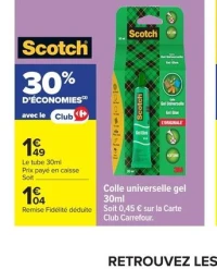 Scotch Colle universelle gel 30ml