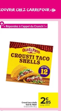 Crousti taco shells OLD EL PASO