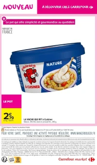 LA VACHE QUI RIT à Cuisiner Nature, 19% M.G dans le produit fini, 240 g.
