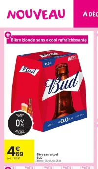 Bière sans alcool BUD Blonde