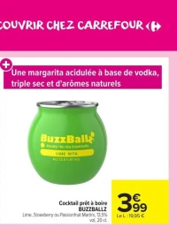 Cocktail prêt à boire BUZZBALLZ