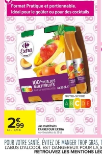 Jus multifruits CARREFOUR EXTRA