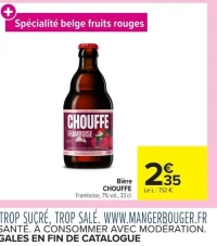 Bière CHOUFFE Framboise