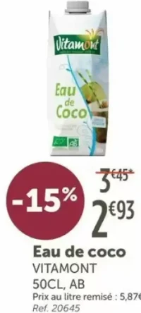 Eau de coco VITAMONT