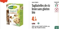 VALPIBIO Tagliatelles de riz brun sans gluten bio