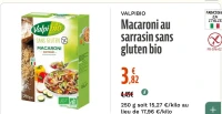 VALPIBIO Macaroni au sarrasin sans gluten bio
