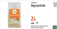 PRIMEAL Orge perlé bio