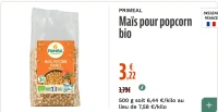 PRIMEAL Maïs pour popcorn bio