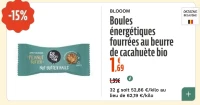 BLOOOM Boules énergétiques fourrées au beurre de cacahuète bio