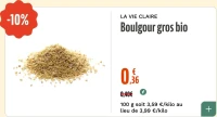 LA VIE CLAIRE Boulgour gros bio