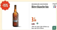 BRASSEURS SAVOYARDS Bière blanche bio