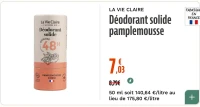 LA VIE CLAIRE Déodorant solide pamplemousse
