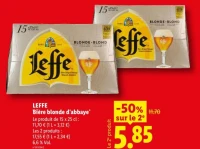 LEFFE Bière blonde d'abbaye