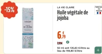 LA VIE CLAIRE Huile végétale de jojoba