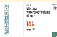 BOHO Mascara waterproof volume 01 noir