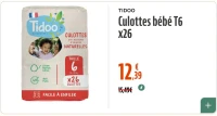 TIDOO Culottes bébé T6 x26