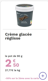 Crème glacée réglisse