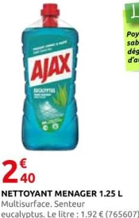 Nettoyant Menager 1.25 L Ajax