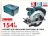 Promo Makita COFFRET SCIE CIRCULAIRE À BATTERIE 18 V NUE
