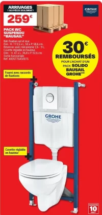 Pack WC suspendu "Bausail" GROHE