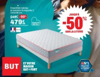 Merinos Ensemble matelas et sommier Guinguette 2 140x190 cm