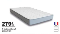 Matelas Alpha 3 140x190 cm