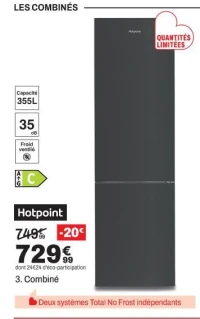 Hotpoint Combiné HPK25403XBR6E