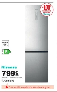 Hisense Combiné RB440N4CCB