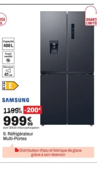 SAMSUNG Réfrigérateur Multi-Portes