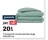 Promo Housse de couette percale sauge 140x200 cm