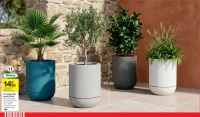Pot tulipe effet granit 30 cm Riviera
