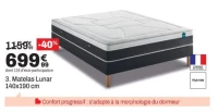 Bultex Matelas Lunar 140x190 cm