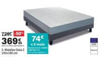 Matelas Gaia 2 140x190 cm