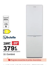 Vedette Combiné VFC250NFDW