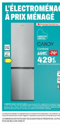 Candy Combiné CNCQ2T518DX