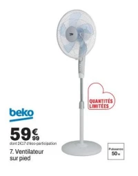 Beko Ventilateur sur pied