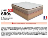 Matelas Memory 140x190 cm Dreamea
