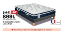 Simmons Matelas Nuit fraîche 140x190 cm