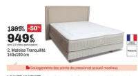 Nuit Faubourg Matelas Tranquilité 140x190 cm