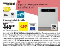 Whirlpool Lave vaisselle intégrable avec bandeau