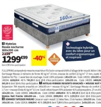 Simmons Matelas Rosée nocturne 160x200 cm