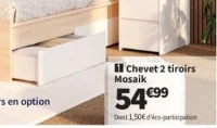 Chevet 2 tiroirs Mosaik
