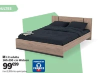 Lit adulte 140x190 cm Watson
